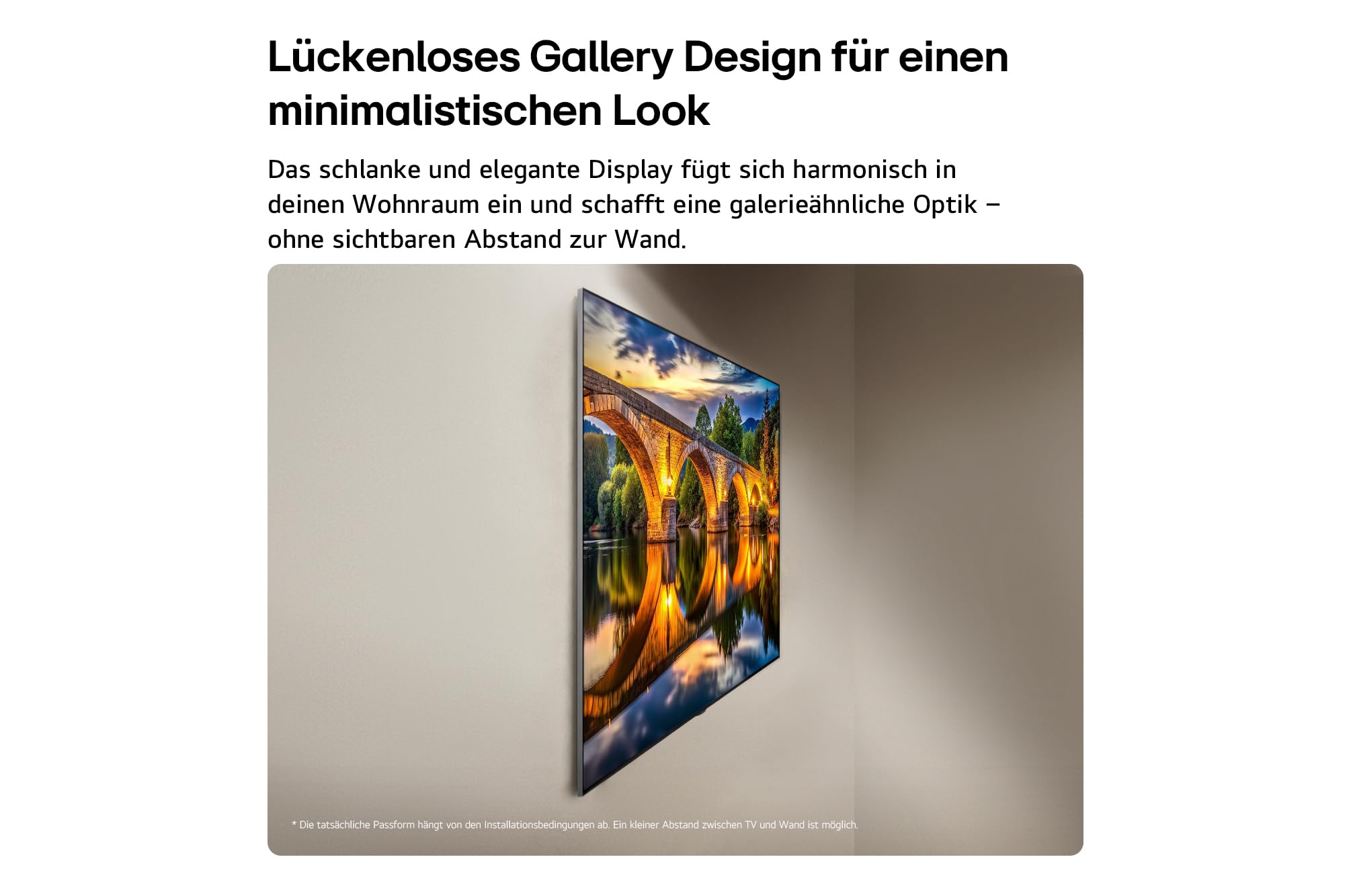 LG OLED55G67LW TV 55 Zoll (139 cm) 4K OLED evo AI TV (α11 Gen3 4K AI Prozessor, webOS 26, 120Hz (VRR bis zu 165Hz)) [Modelljahr 2026] [Energieklasse E]