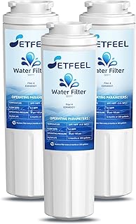 WRF555SDFZ FMM-2 WRF535SWHZ WRX735SDHZ WRMF3636RZ WRX735SDBM WRF555SDHV WRFF3436RZ WRF535SWHV Refrigerator Water Filter For Whirlpool, Fit Maytag Mfi2570fez Msd2651heb Replacement 3PK