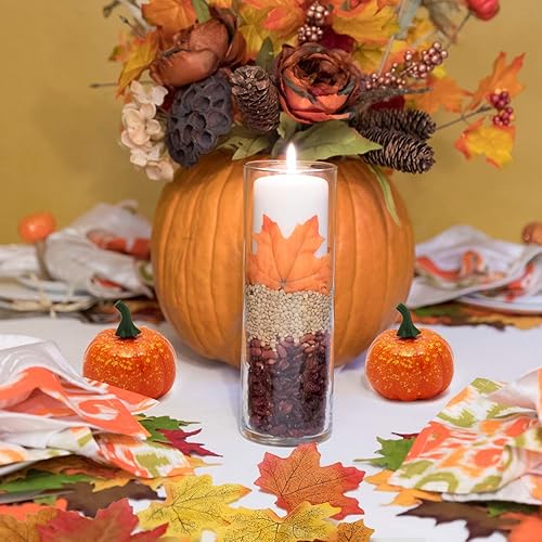 Miniatura 5 de Coolrunner realista minicalabazas artificiales realistas Paquete de 12 calabazas