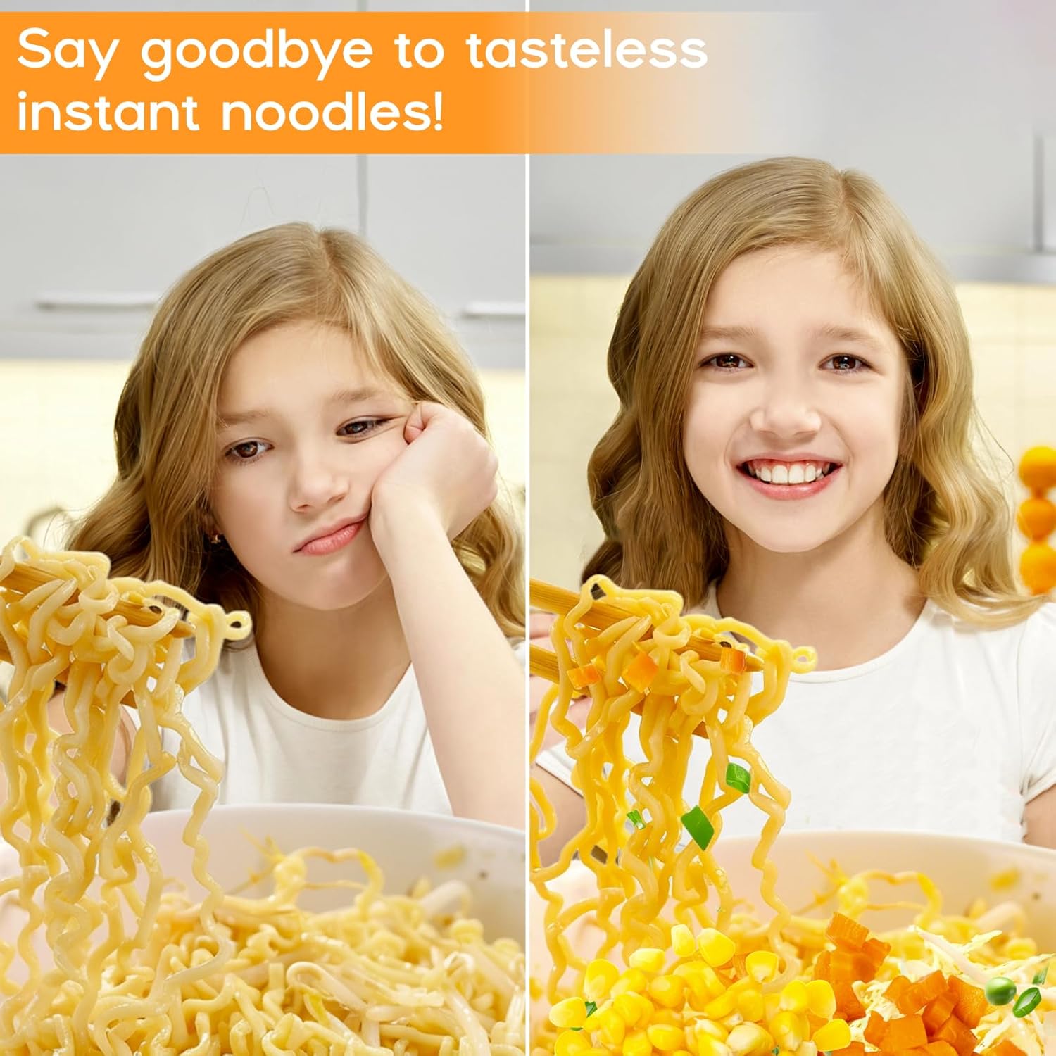 Dehydrated Dried Vegetables Ramen Toppings - 6.35oz Natural Mixed Vegetable Flakes, Noodle Soup, No Gluten& No Allergen, Freeze Dry Veggie for Cooking, Emergency Supply - Image 7