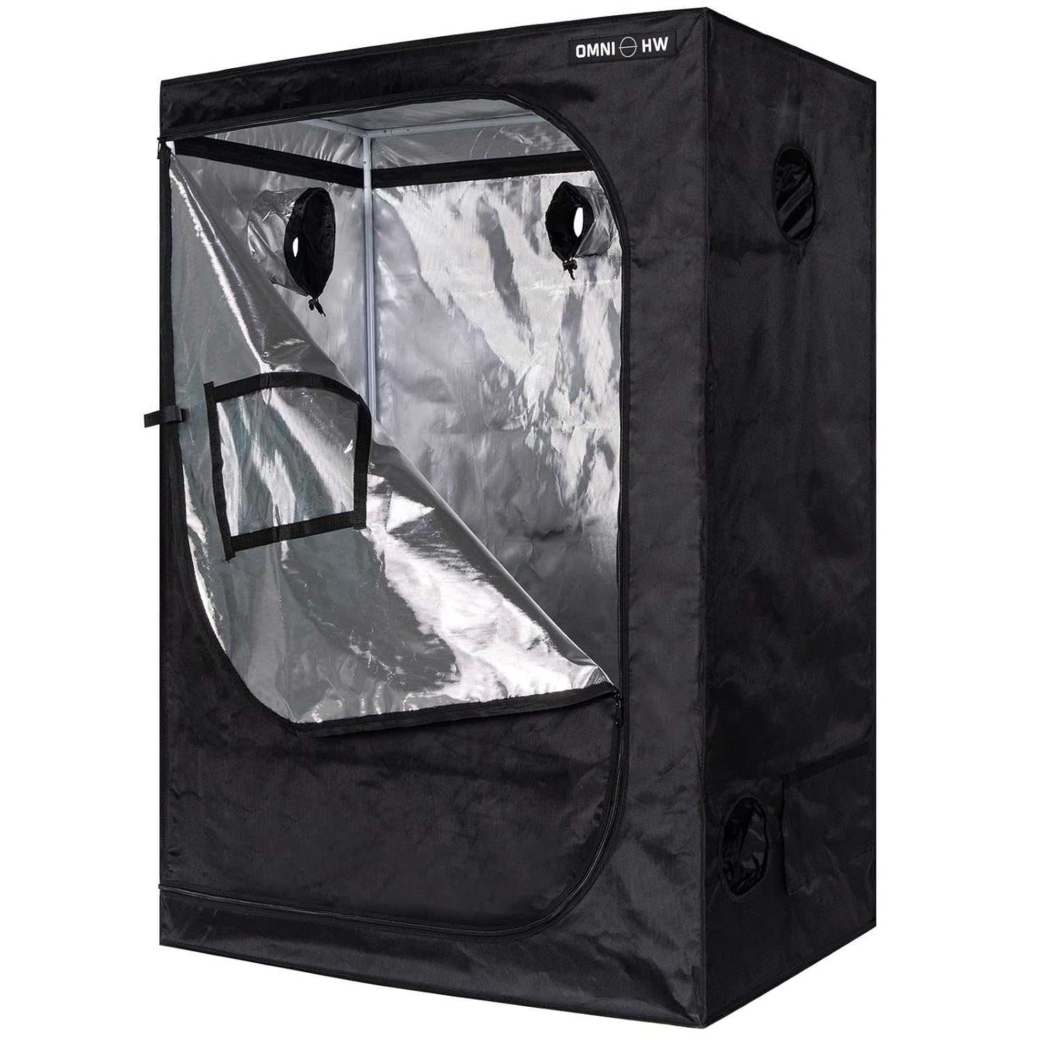 OmniHW Heavy Duty Grow Tent 24 x 48 x 60 1680D Canvas Reflective Mylar Professional Indoor Growing Tents