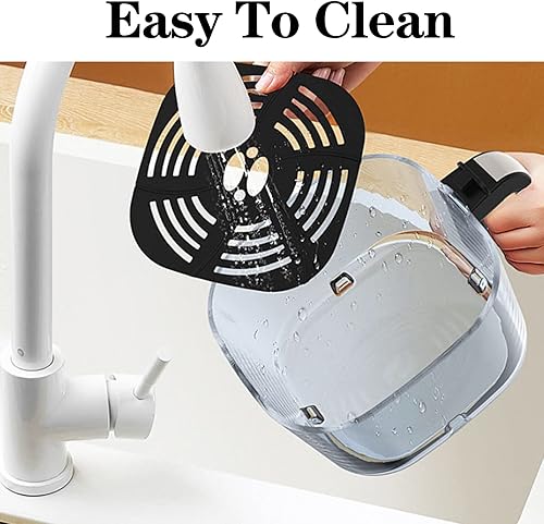 Miniatura 5 de Horno freidora de aire de 5 L - 1200 W máquina seca sin aceite tamaño familiar freidora de aire extraíble antiadherente olla eléctrica sin aceite