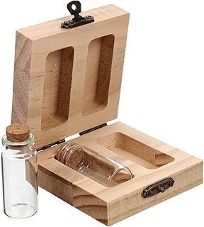 Healifty Baby Bottles Newborn First Tooth Keepsake Fetal Hair Storage Box Teeth Keepsake Box Teeth Collection Box with 3 Bottles Baby Memory Container Baby Keepsake Box Kids Storage Box