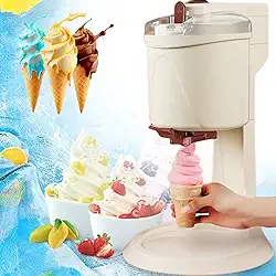 Máquina de Sorvete, Máquina de Sorvete Soft Serve, Sorveteira, Gelato, Máquina de Sorvete, Máquina de Sobremesa Faz Sorvete, Gelato, Sorvete, Tigela de Smoothie, Faz 7-8 Sorvetes