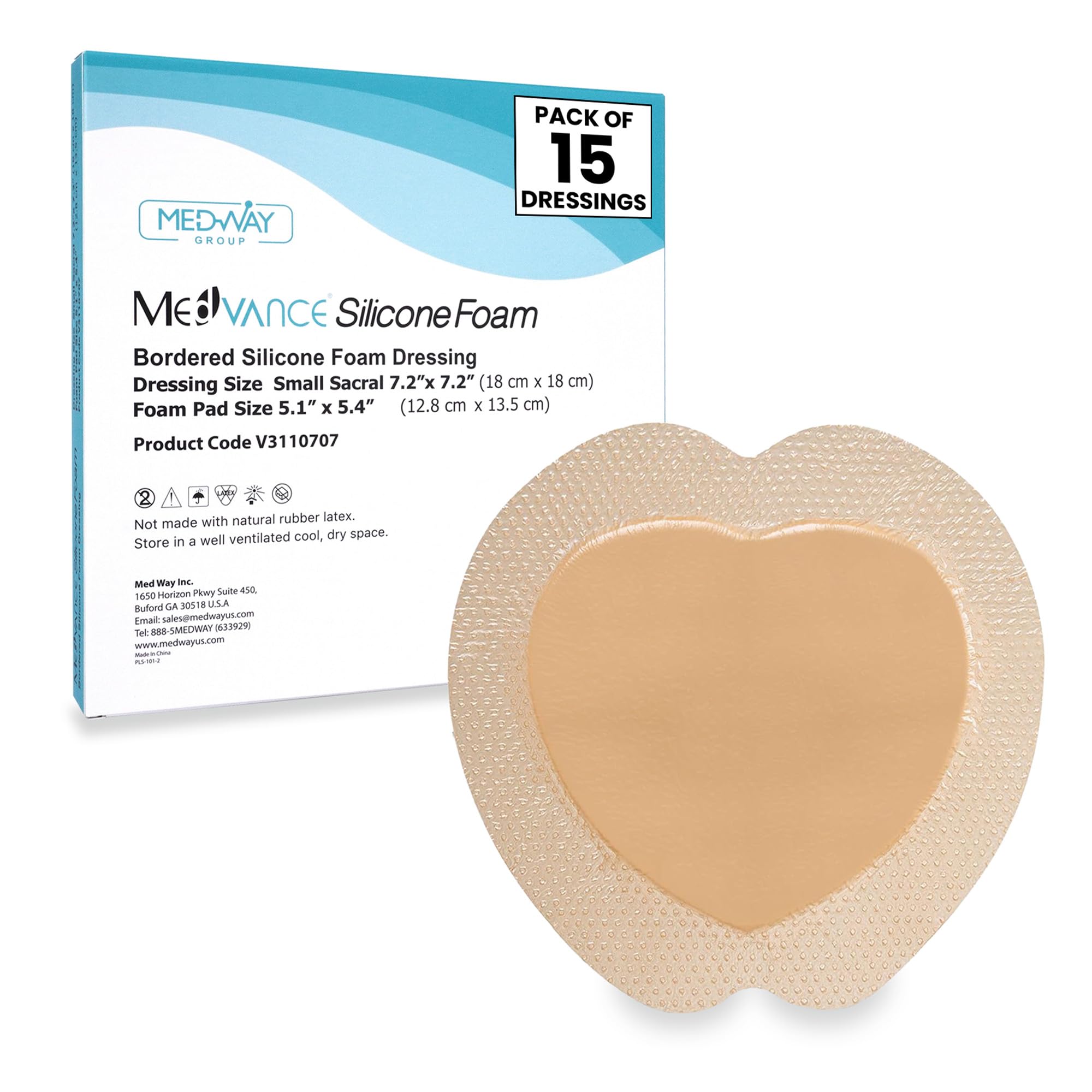MedVance Sacral Bordered Silicone Foam
