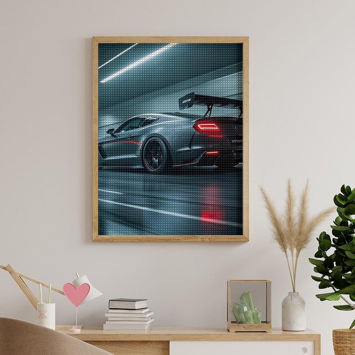 Luxury Sports Car Diamond Painting Kits for Adults Beginners 12x16 Full Drill Diamond Art with DIY Tools Square 5D Diamonds Dots Crafts Gem Art Paint by Diamonds for Home Wall Decor Relaxing Gift image 5