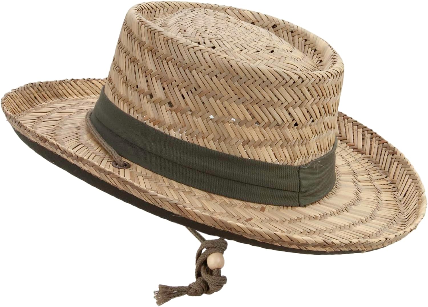 Jeanne Simmons 3 Inch Brim Rush Straw Gambler Hat