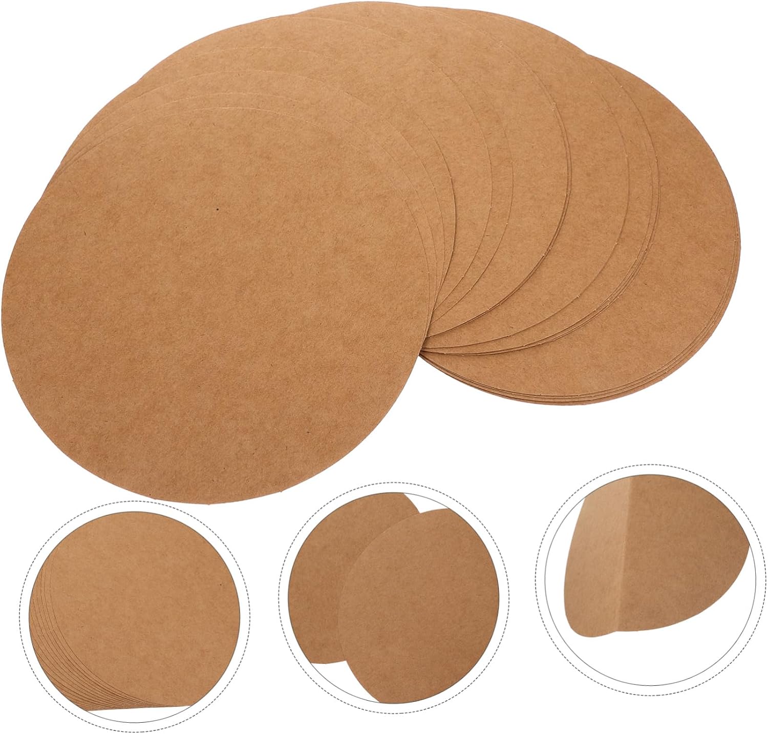 PLAFOPE 40sheets Round Graffiti Cardboard Drawing Hardboards DIY Painting Cardboard for Boys and Girls Art Paper