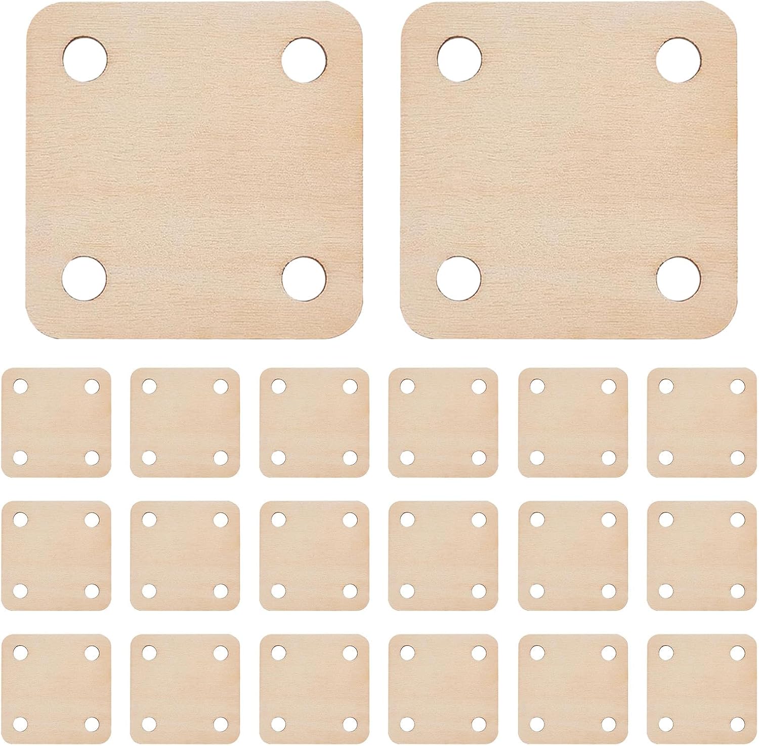 UKCOCO 72pcs Weaving Cards: 2.17x2.17 Inch, 4 Holes Square Loom Cards