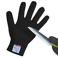 Vista 24 de Guantes resistentes a cortes, 2 pares de guantes resistentes a cortes de grado alimenticio, guantes de corte para cocina, pelado de ostras