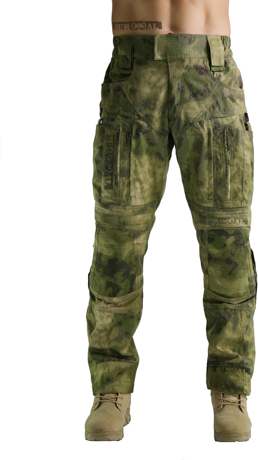 SURVIVAL Tactical Men’s Gen3 Combat Pants Military Camouflage Paintball Trousers with Knee Pads