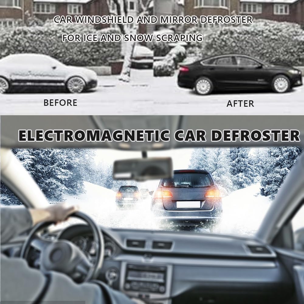 Electromagnetic Snow-Melter, Car Interference Antifreeze Instrument, Anti-Freeze Electromagnetic Car Snow Removal Device, Solar Power Electromagnetic Car Defroster for Snow Removal (3)