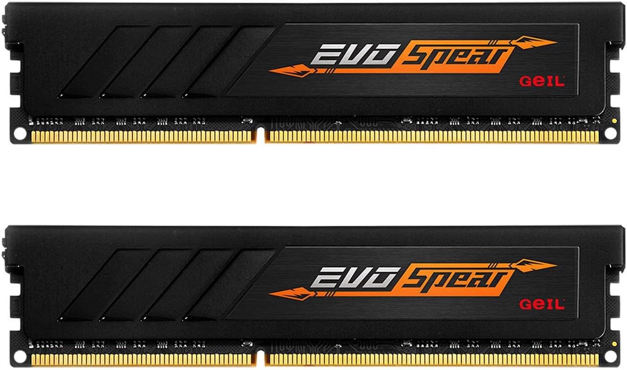 GeIL 16GB (2 x 8GB) AMD Edition EVO Spear DDR4 PC4-19200 2400MHz Desktop Memory Model GASB416GB2400C16DC