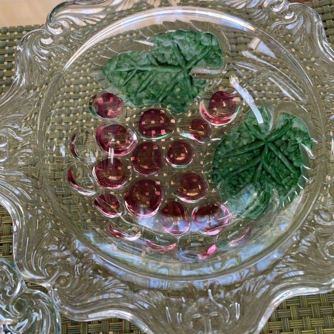 昭和レトロ ガラスコンポート 果物、デザート皿 2個 まとめ売り ヴィンテージ レトロ クリスタル 果物皿 箱付 ヴィンテージ レトロ クリスタル 果物 皿 箱付 SOGA GLASS 曽我ガラス 脚付 盛り皿 フルーツ皿 大鉢 器 ボウル フルーツ盛 ガラス皿 レトロ食器 洋食器 未使用箱 ... フルーツ皿 レトロ デザート皿 ガラス食器 レトロガラス食器