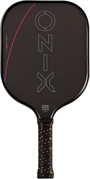 Onix Carbon Fiber Surface Medium-Weight Premium Perforated Grip One-Piece Construction Pickleball Paddle