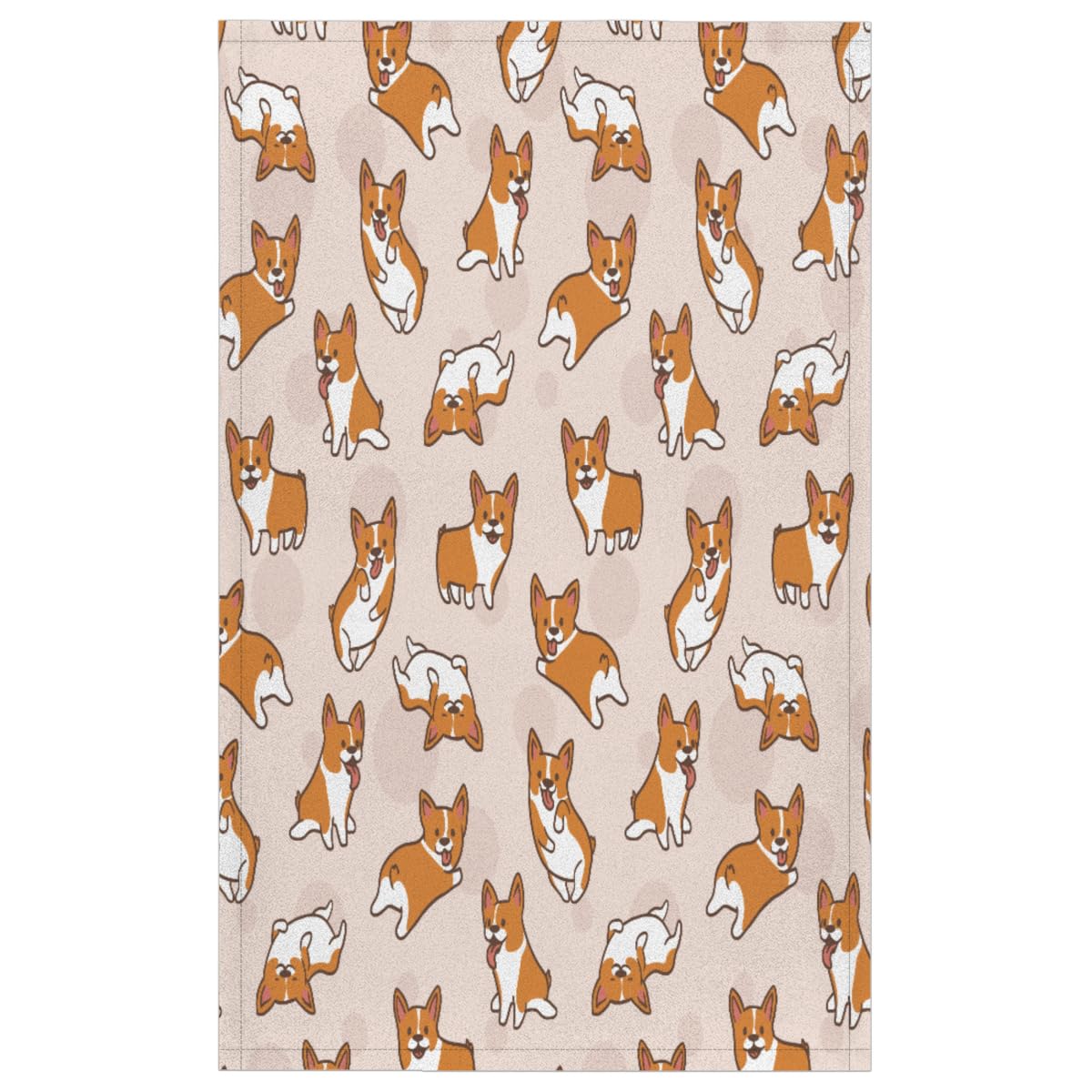 Torchons De Cuisine à Suspendre Motif Chiens Corgi - Lot De 2, 45,7 X 35,6 Cm, Polaire Corail Ultra Absorbante, Lavables