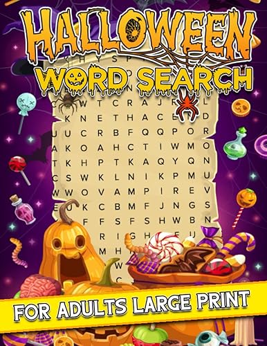 Halloween Word Search Puzzle Books For Adults: Fall Word Search Book, Autumn Word Search Books, Halloween Word Search For Adults With Themed Puzzles