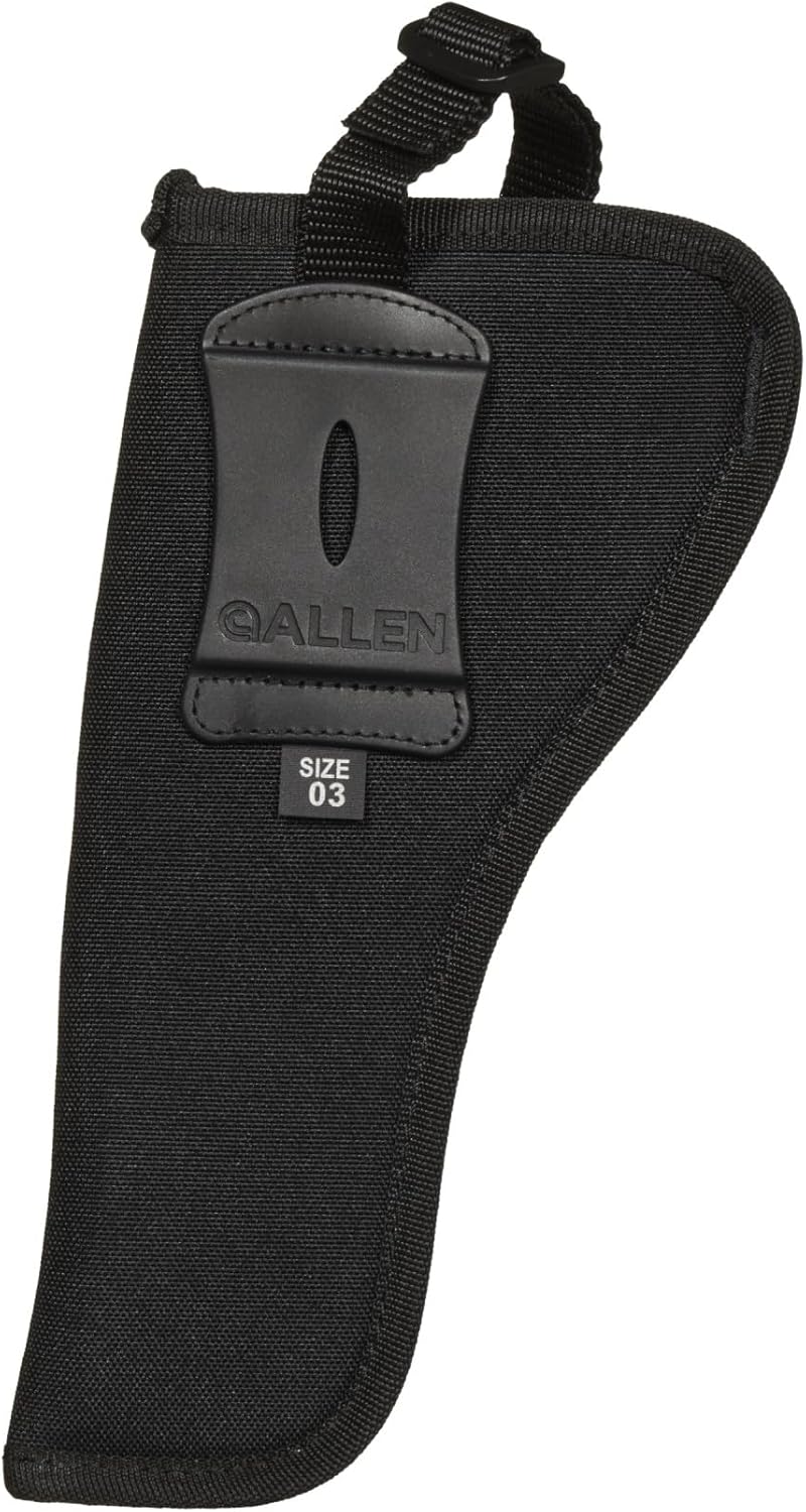 Allen Company Cortez Nylon Gun Belt Holster for Pistols and Revolvers, Comfortable Wear, Easy Access