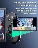 Vista 2 de TRANSNOVO Switch 2 Controllers for Nintendo Switch 2,Handheld Switch Joypad Replacement, One-Piece Switch Handheld Controller