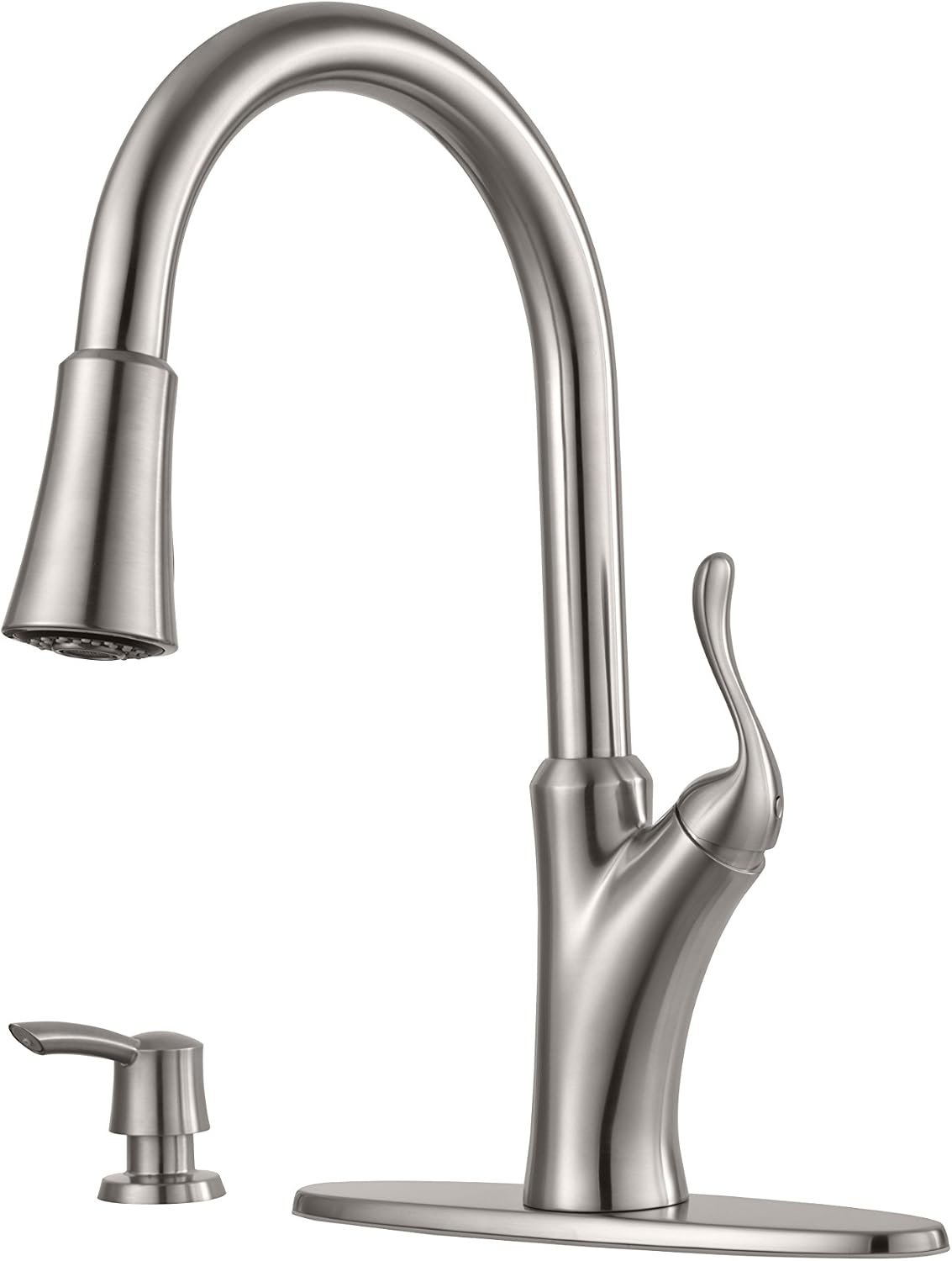 Components of the Pfister Eagan Faucet and Soap Dispenser