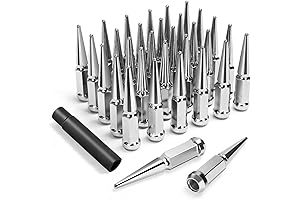 9/16x18 Spike Lug Nuts for Dodge Ram Ford Durango Wheels