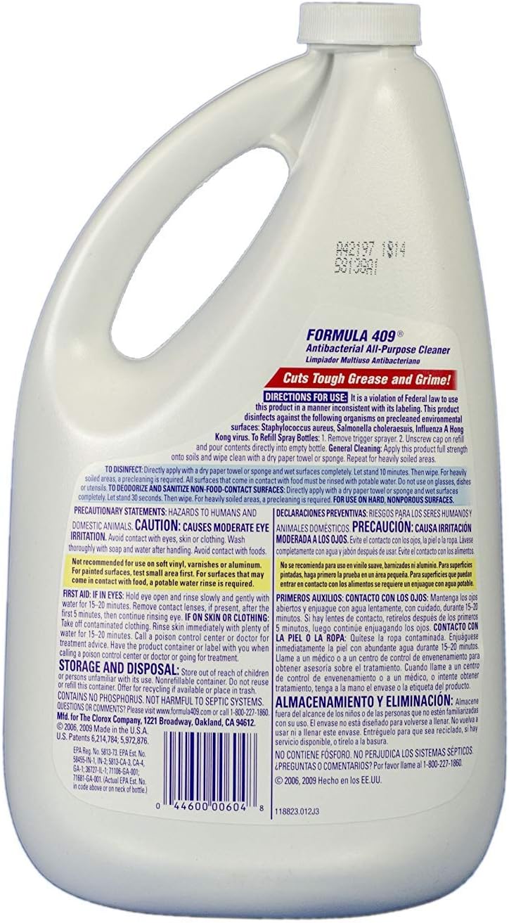 Formula 409 Multi-Surface Cleaner, Refill Bottle, Original, 64 Fluid Ounces (Package May Vary) (Pack of 2)