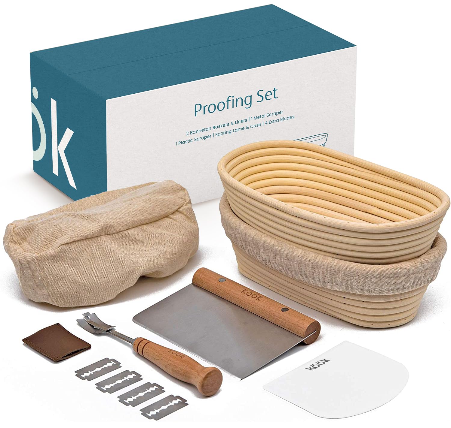 Kook Banneton Bread Proofing Set