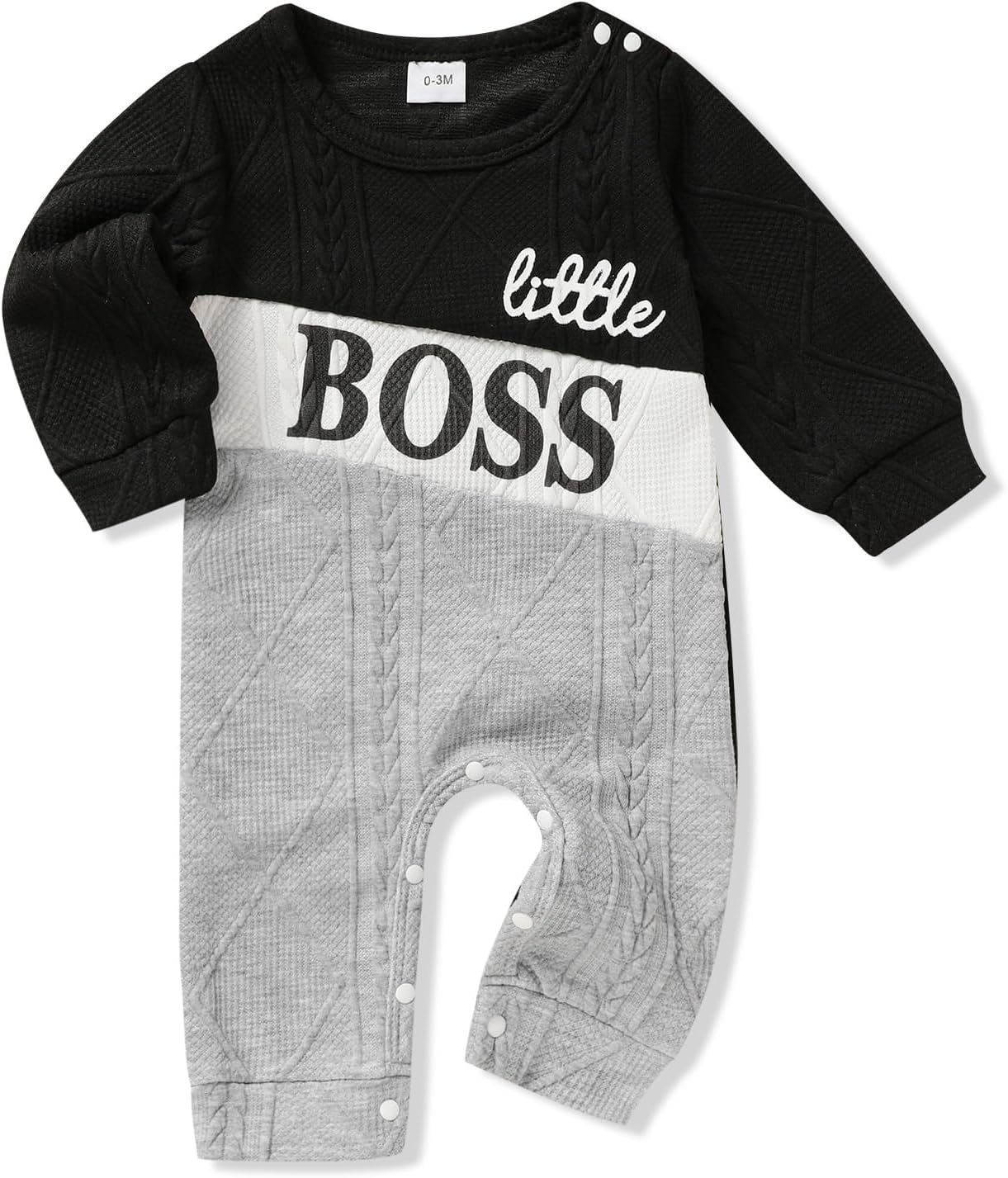 Newborn Baby Boy Romper Long Sleeve Outfits Jumpsuit Clothes Bodysuit One-Piece Romper
