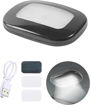 Car Interior Lights,Car Accessories,Interior Lights for Trucks,Magnetic Rechargeable USB Wireless Automotive Light Cab Light for Insider Roof Ceiling,Suitable for Various Cars,Boats Black