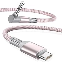 Vista 23 de Cable auxiliar USB C (paquete de 2), tipo C macho a adaptador de 3.5mm
