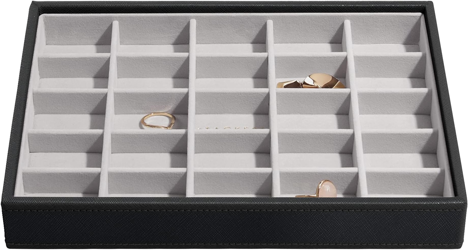 Stackers Black Classic Medium Jewellery Box Trinkets Layer