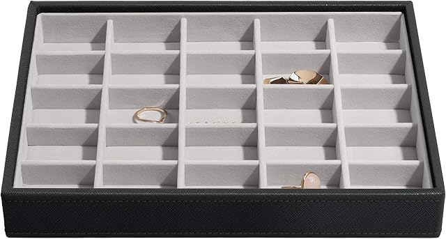 Stackers Black Classic Medium Jewellery Box Trinkets Layer