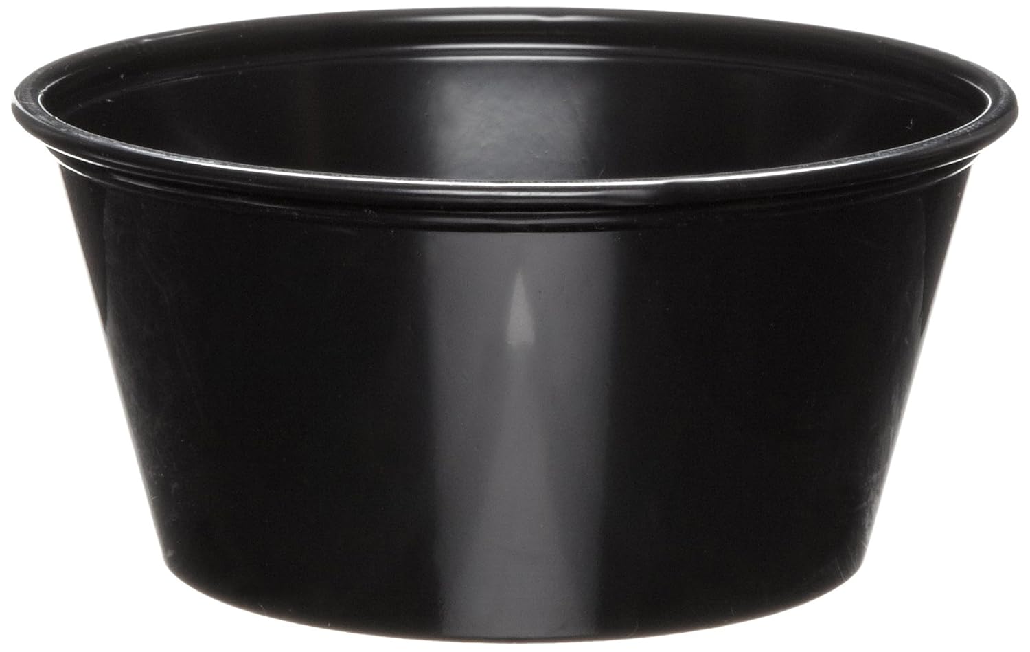 Dart P325BLK 3.25 oz Black PS Portion Container (Case of 2500)
