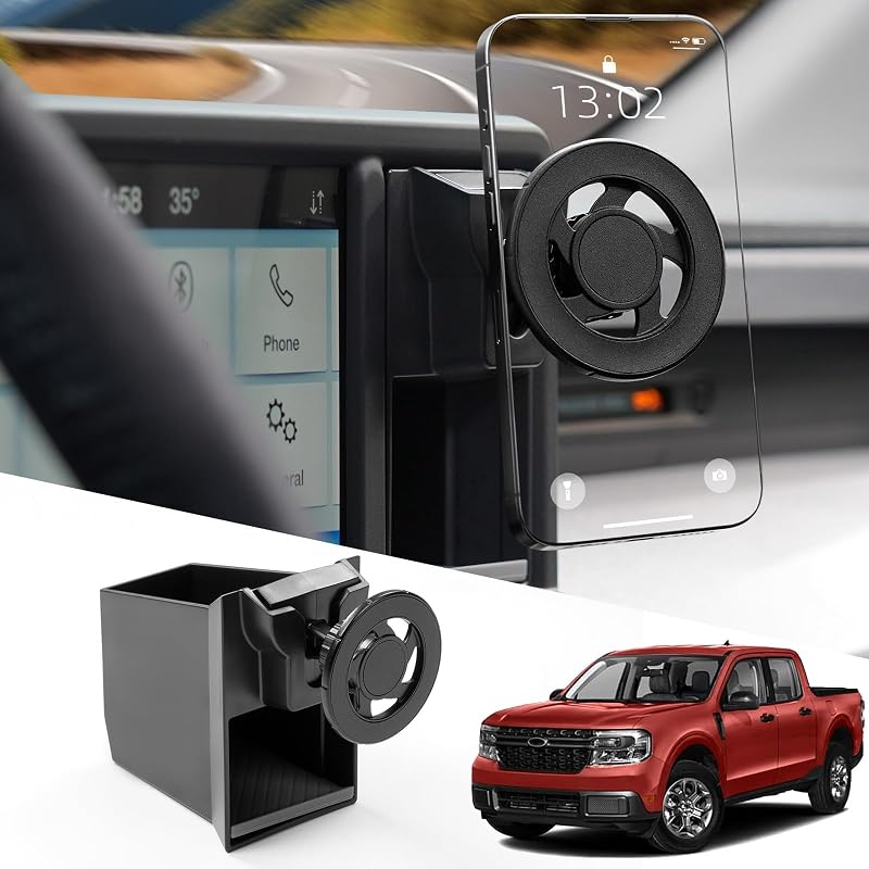Suporte magnético para celular no nicho do painel Mabett para Ford Maverick 2022–2024