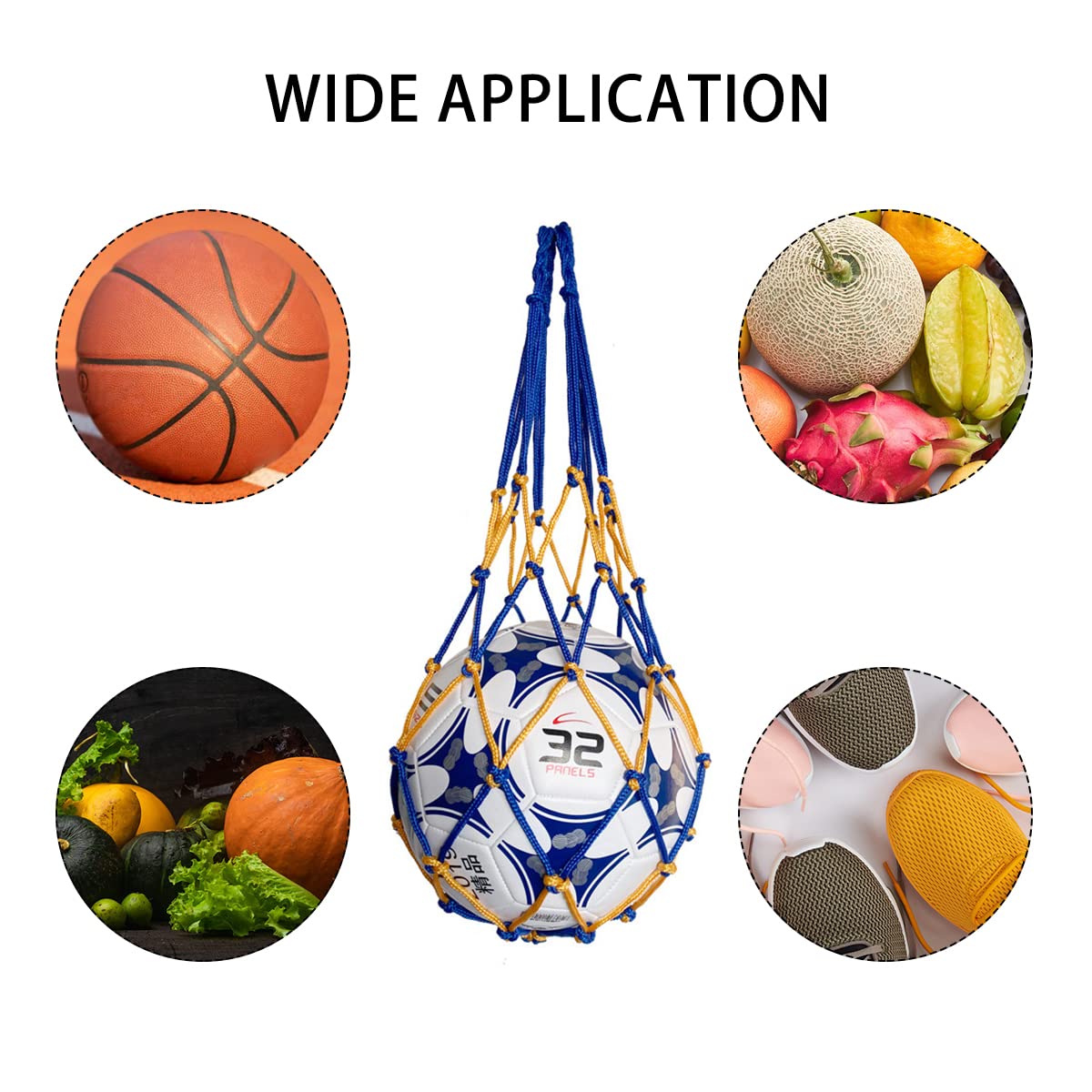 2 Sacchetti Rete Per Palloni - Per Basket, Volley, Calcio, Trasporto Facile E Leggero - Foto 6