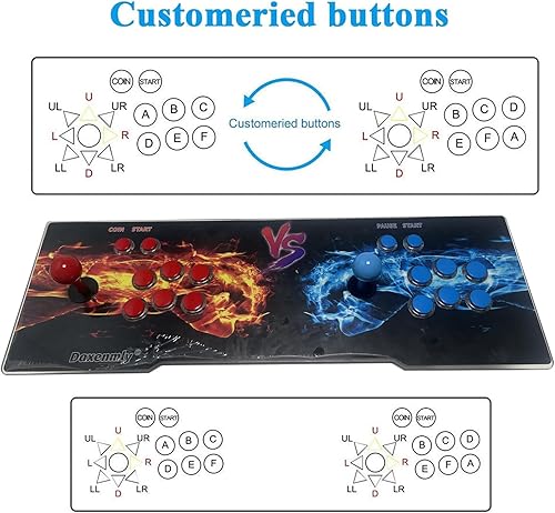 Miniatura 3 de 9800 en 1 Pandora Box 70S Arcade Console Retro Game Machine, Plug and Play Videojuego, para PC, proyector y TV, pantalla de 1280 x 720,
