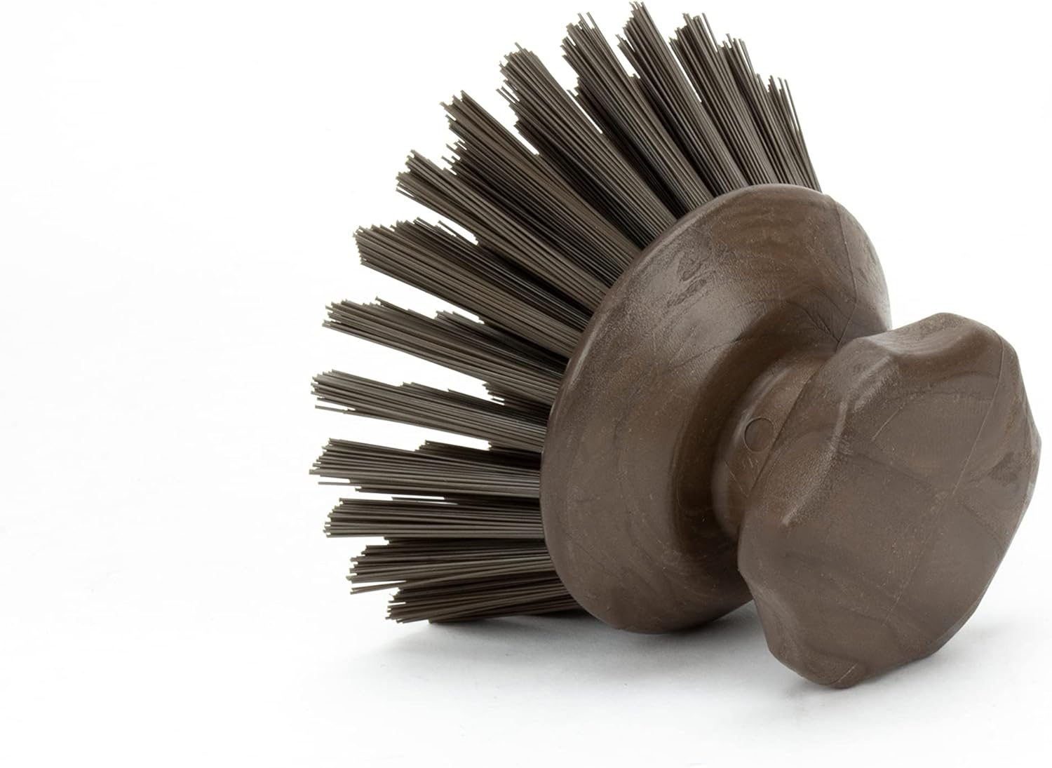 SPARTA 42395EC01 Plastic Scrubber Brush, Round Brush, Dish Scrub Brush With Color Coded For Cleaning, Kitchen, Bathroom, Bathtub, Dishes, Sink, 5 X 5 X 4 Inches, Brown, (Pack of 6)