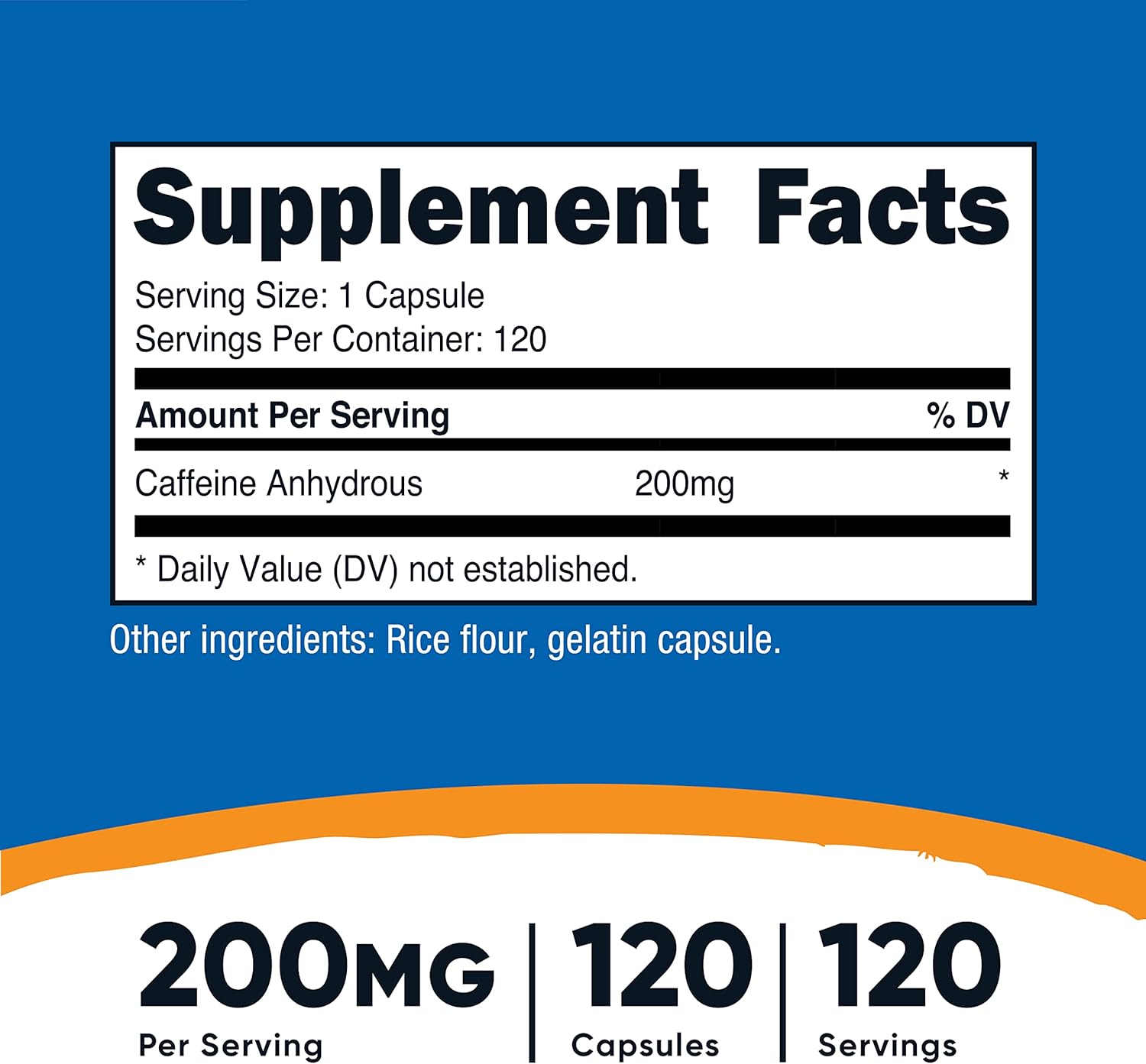 Nutricost Caffeine Pills, 200mg Per Serving (250 Caps) : Health & Household