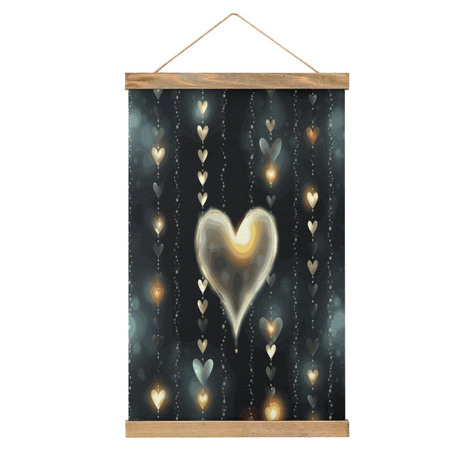 Arte de pared de amor brillante que transforma tu dormitorio en un refugio 8