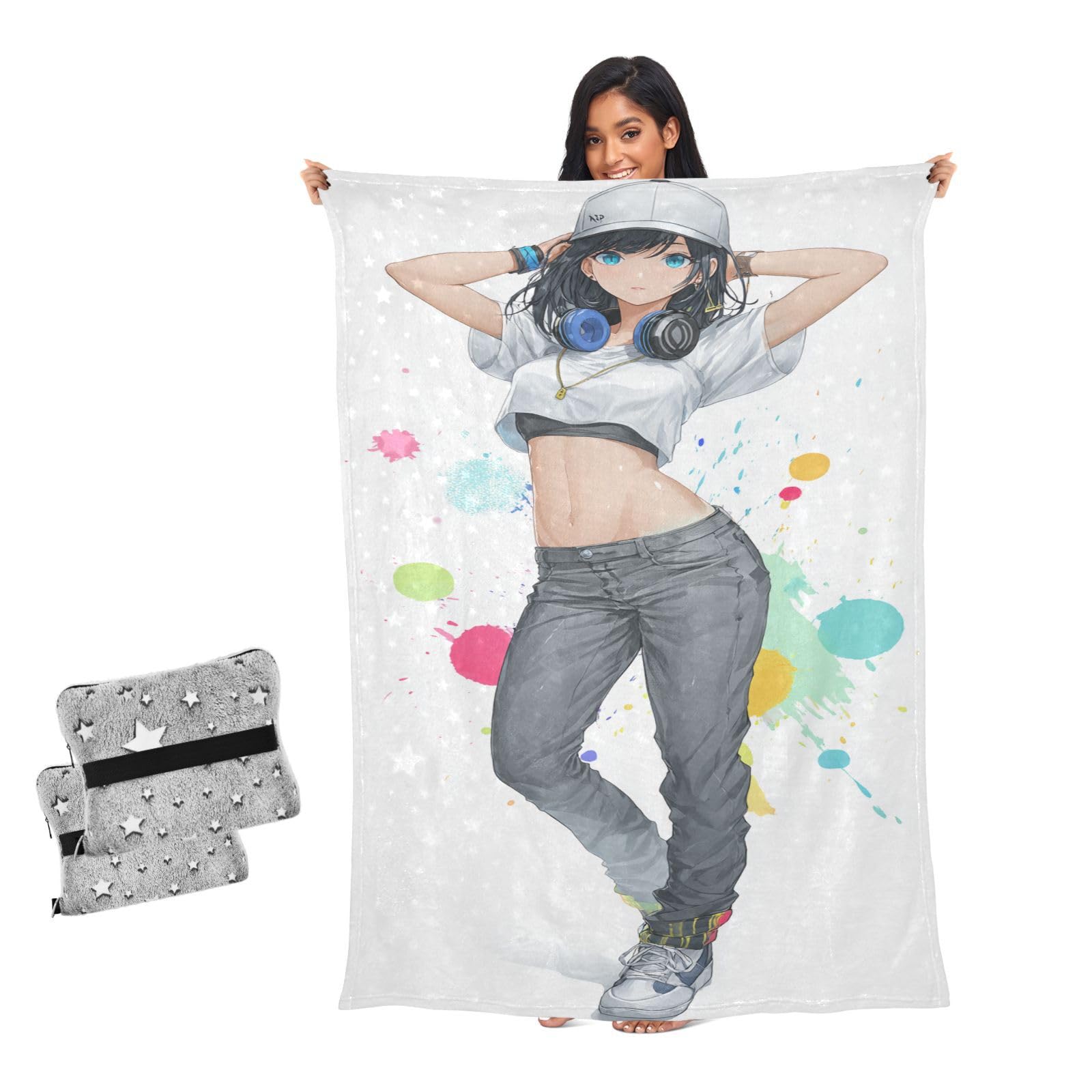Plaid de canapé anti-froid couverture douce motif animé sport pour réchauffer vos hivers