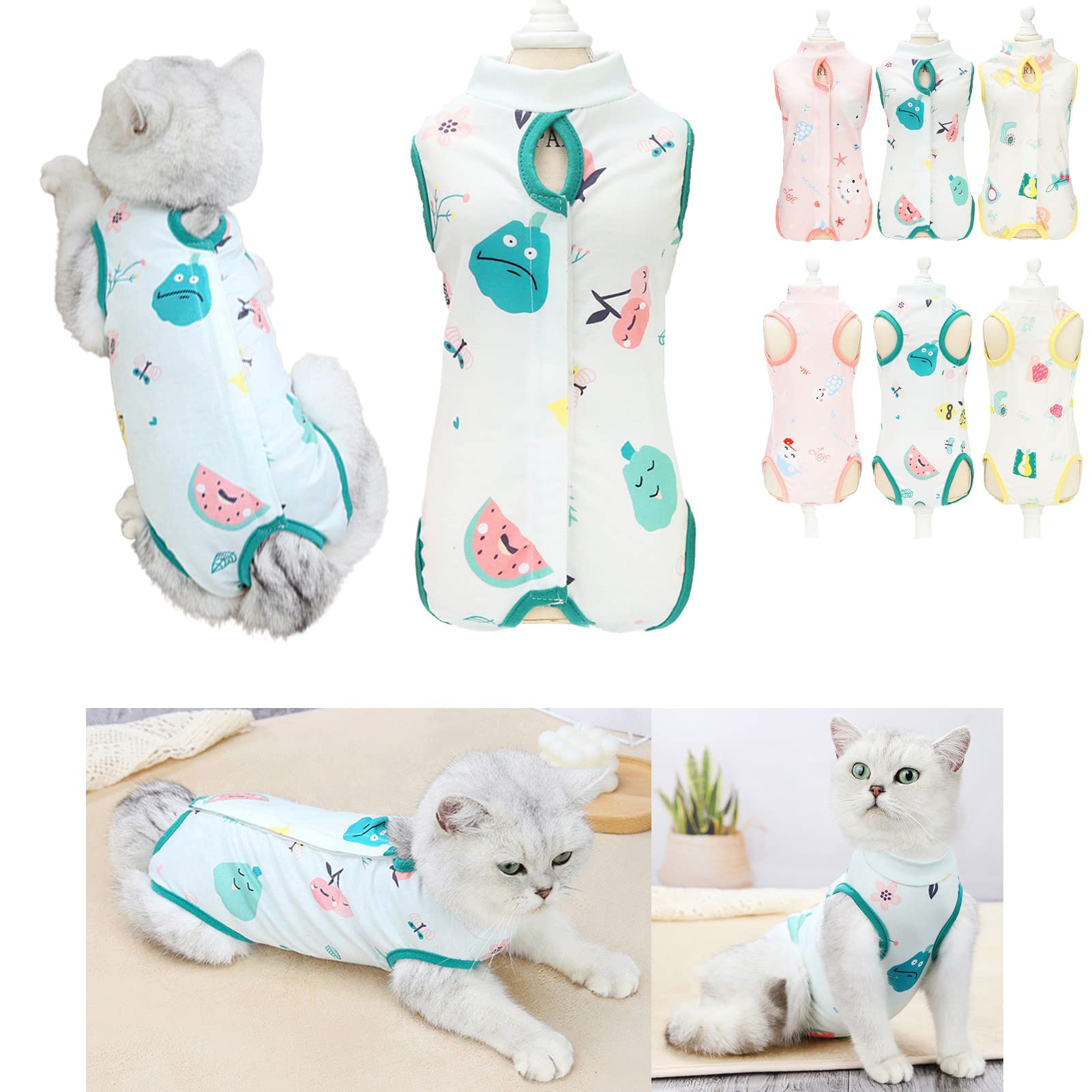 Voarge Combinaison De Récupération Pour Chat, Corps De Chat Après L
