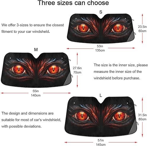 Vista 105 de Gredecor Parasol para parabrisas, diseño hippie y bohemio, hongos mágicos, parasol para automóvil, bloquea los rayos UV y protección contra