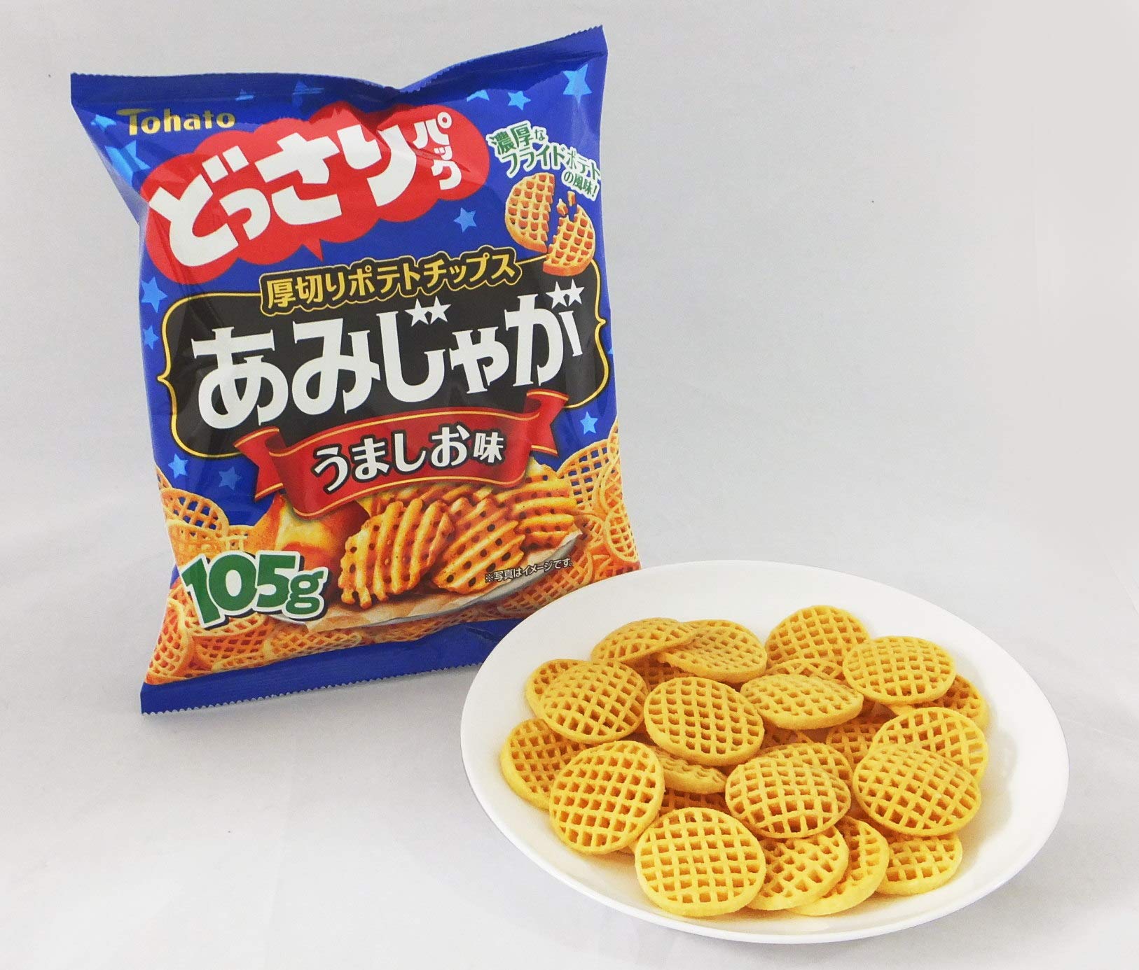 Amazon.co.jp: 東ハト どっさりパックあみじゃがうましお味 105g×10袋