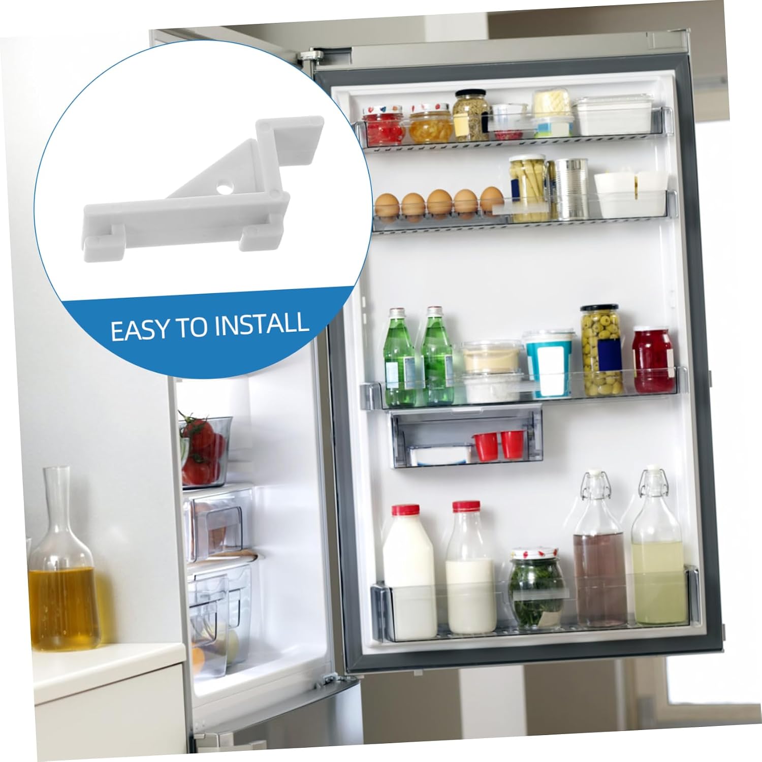 Holibanna 10pcs Refrigerator Shelf Clip Fridge Accessory Freezer Bracket Plastic Hooks for Rv Fridge