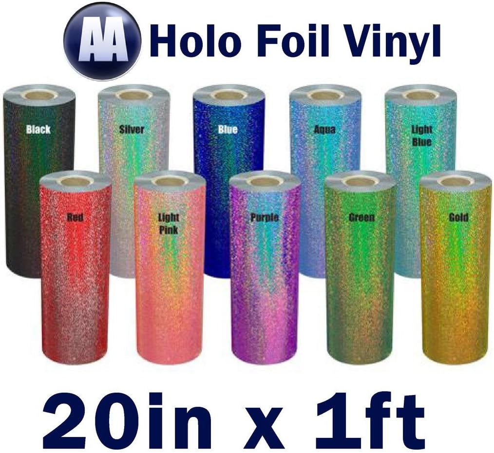 DTGmart Heat Transfer Holographic Foil Vinyl for Textile 19" x Foot