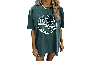 Oversized Graphic Tee for Women: Express Your Wild Side with Wildflower Prints