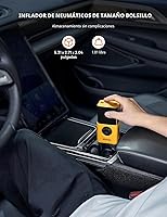 Vista 2 de AstroAI Inflador de neumáticos L7S compresor de aire portátil inalámbrico bomba de aire para bicicleta con pantalla digital de valores duales, bomba