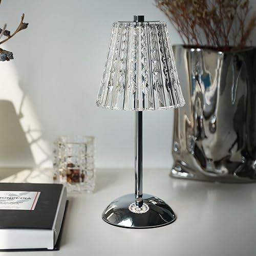 Miniatura 9 de Lámpara de mesa inalámbrica, lámpara recargable de 4000 mAh, 3 modos de color y lámpara táctil LED regulable continua, lámparas portátiles de metal
