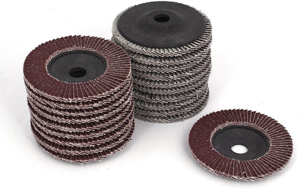 20pcs 100mm Abrasive Wheels & Discs 4" Dia 16mm Bore 60 Grit Flap Sanding Discs Polishing Flap Wheels Buffing Wheels