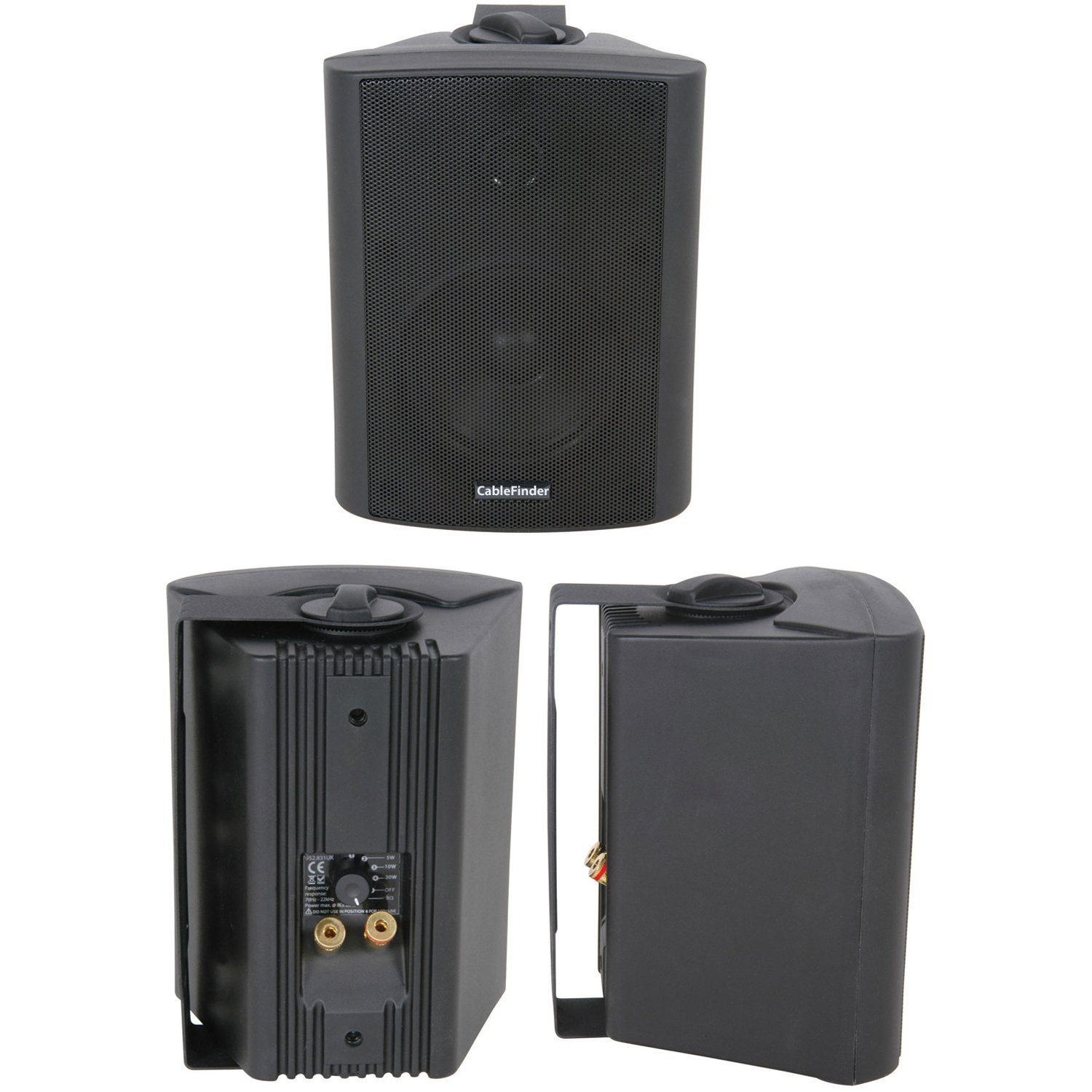 Głośnik HiFi, 10,2 cm, 70 W, 100 V i 8 omów, montaż ścienny, regał na książki, pętelki